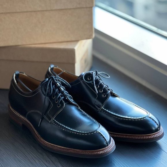 Meermin Black Split Toe Bluchers / Derbies - Picture 1 of 6